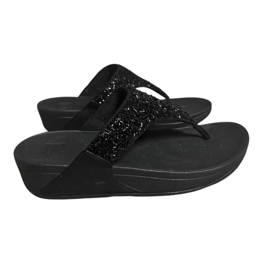 Fitflop Black Glitter Sandals
